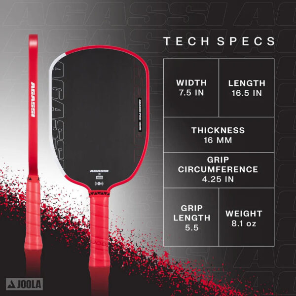 JOOLA Agassi Pro Pickleball Paddle - Image 5