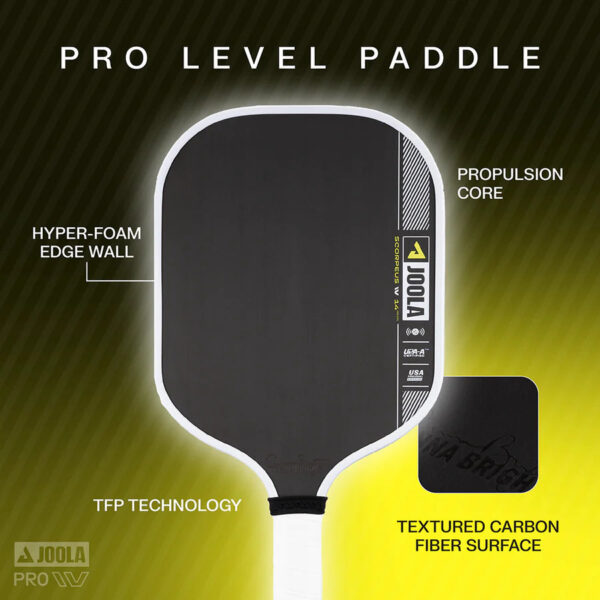 JOOLA Collin Johns Scorpeus Pro IV 16mm Pickleball Paddle - Image 2